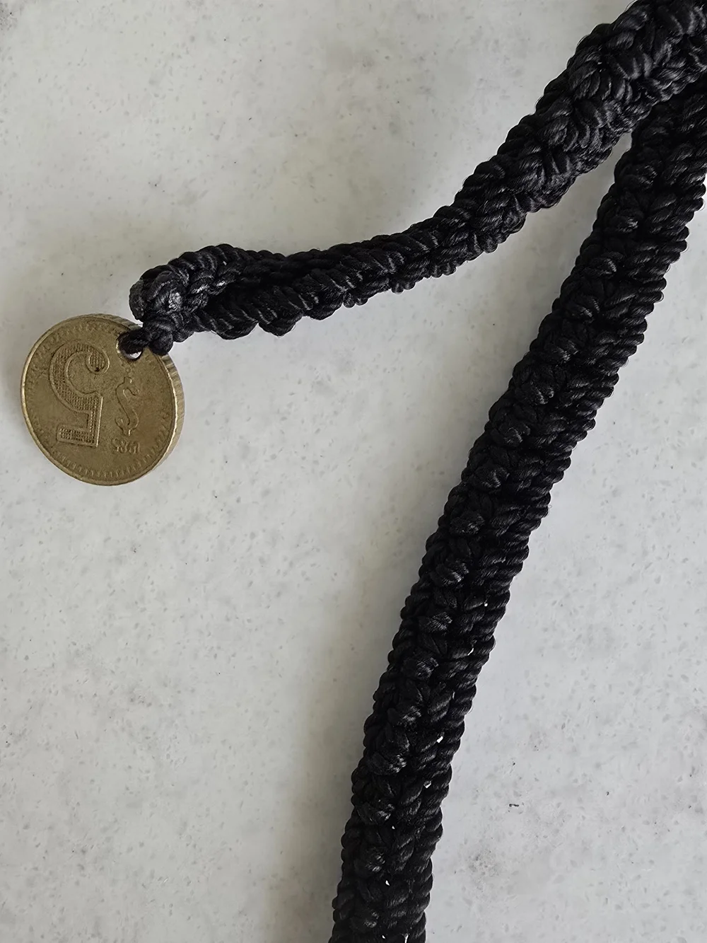 VINTAGE ARTISANAL MEXICAN COIN STATEMENT NECKLACE NWOT